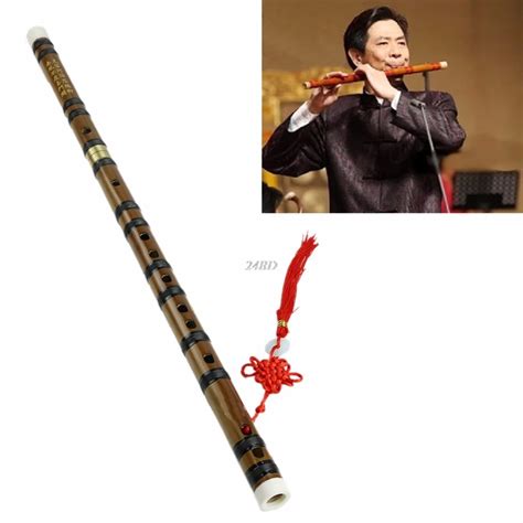 Chinese Traditional Musical Instrument Handmade Bamboo Flute in D Key ...