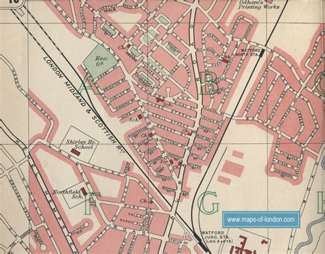 Map of Watford, London