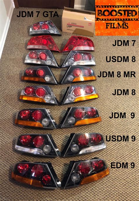 Evo roll call? I’m still deciding on evo taillights! : r/mitsubishi