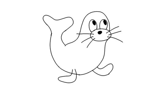 How to Draw a Cartoon Seal? | Step by Step Cartoon Seal Drawing for Kids