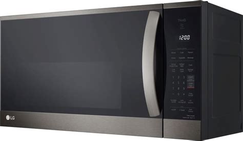 LG 1.8 Cu. Ft. PrintProof™ Black Stainless Steel Over The Range Microwave | Baker's Appliance Canada