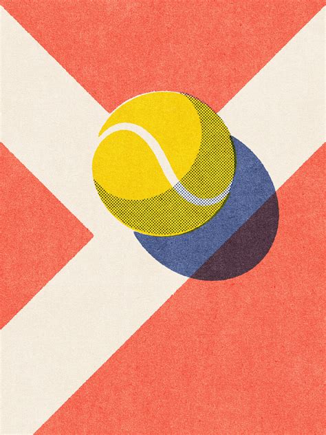 Wall Art Print BALLS / Tennis - clay court | Gifts & Merchandise ...