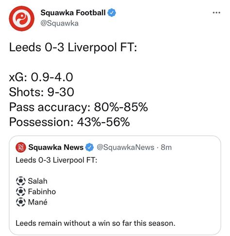 Liverpool’s stats against Leeds! : r/LiverpoolFC