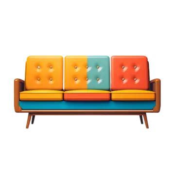 Mid Century Modern Sofa PNG Transparent Images Free Download | Vector Files | Pngtree