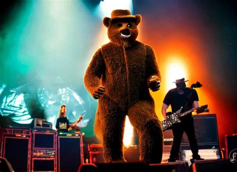 publicity photo still of smokey the bear on tour with | Stable Diffusion