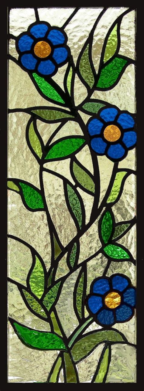 stained glass daisy window panel | Window stained, Stained glass ...