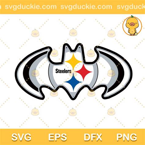 Pittsburgh Steelers Helmet Logo, Steelers Football Bat SVG