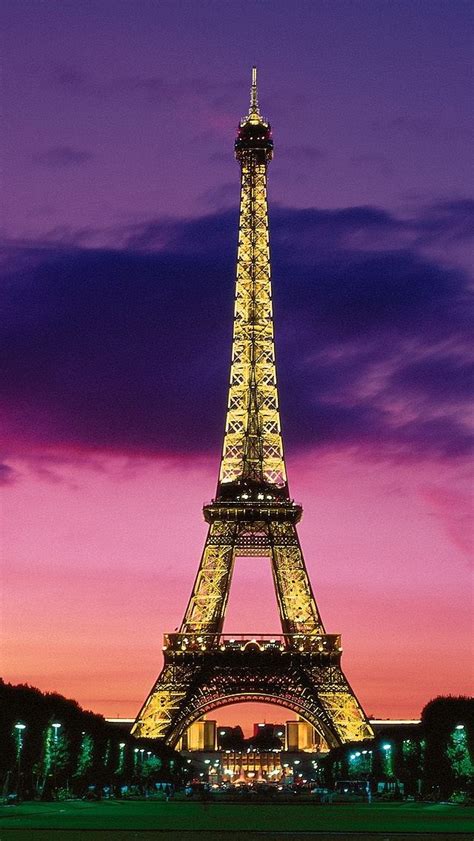Eiffel Tower At Night Paris France iPhone se Wallpaper Download | iPhone Wallpapers, iPad ...