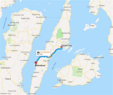 Moalboal Cebu Map