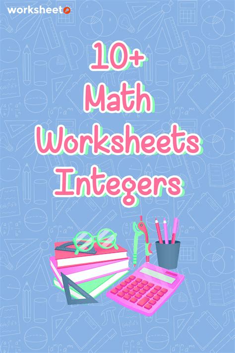 Worksheets Of Integers