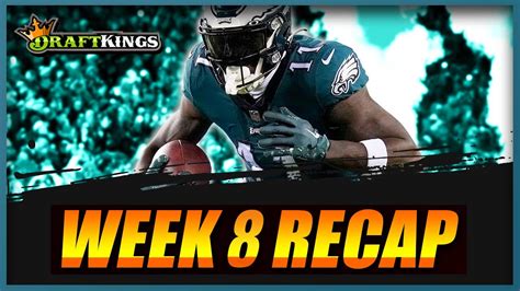 DRAFTKINGS NFL DFS Week 8 Fantasy Football Recap - YouTube