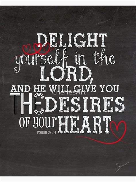 "Bible Verses | Psalms 37 : 4 | Delight Yourself In The Lord" Canvas Print by CheriesArt | Redbubble