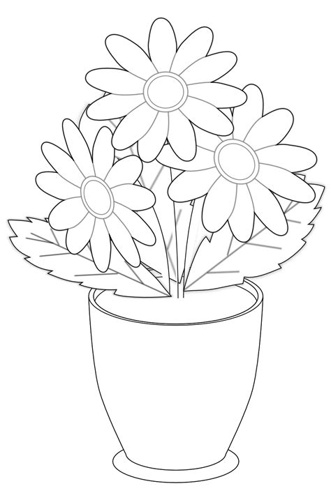 Free Vase Clipart Black And White, Download Free Vase Clipart Black And White png images, Free ...