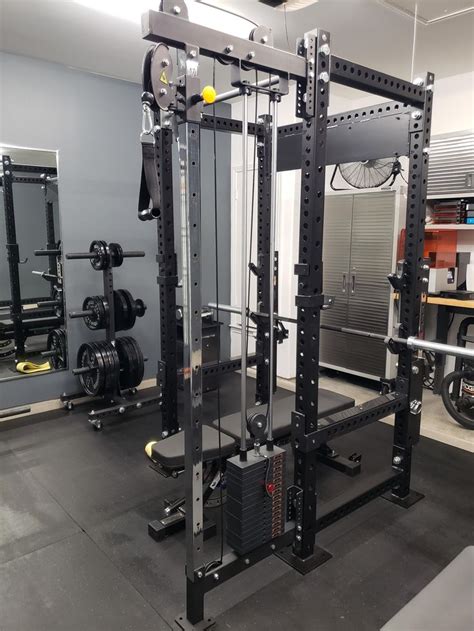 the gym equipment is clean and ready to be used by someone in their ...