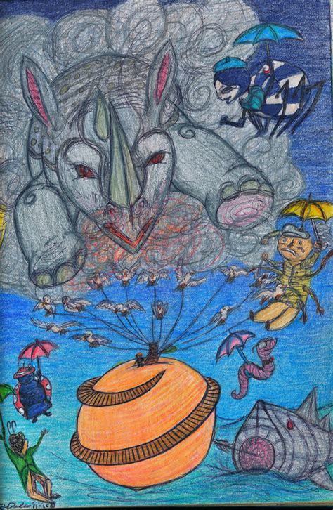 James and the Giant Peach by CheshireDivine on DeviantArt