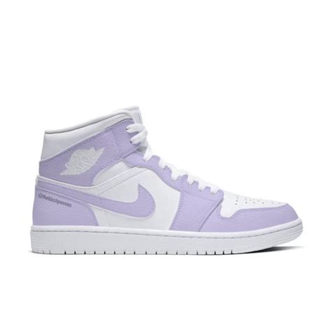 Custom nike jordan 1 mid light purple custom painted etsy – Artofit