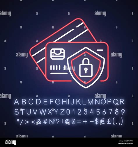 Bank account security neon light icon Stock Vector Image & Art - Alamy