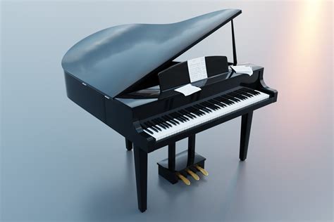 Simple Piano 3D model | CGTrader