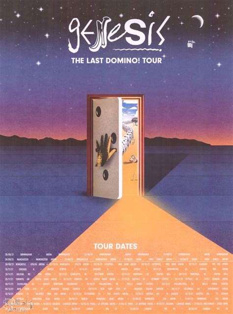 Poster – Genesis – The Last Domino tour – The Genesis Archive