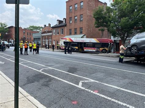 More than dozen people injured in crash involving Baltimore bus, 2 ...