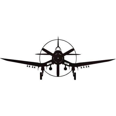 Corsair Silhouette Aircraft Metal Sign | Large Aviation Metal Signs | Aviation Signs - from ...