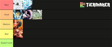 Demon Slayer RPG 2 - Breathing Styles Sep. 2020 Tier List (Community Rankings) - TierMaker