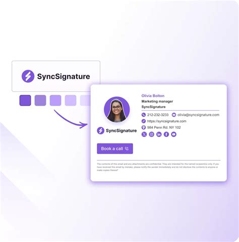 Generate Professional Outlook Signature - SyncSignature