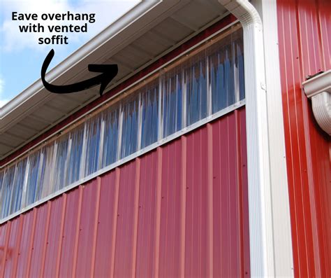 Eave-overhang-with-vented-soffit – Pole Barns Direct