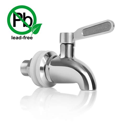 Solid Stainless Steel Beverage Dispenser Replacement Spigot | Brew Tapper