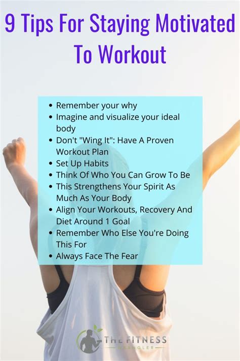 9 Tips For Staying Motivated To Workout