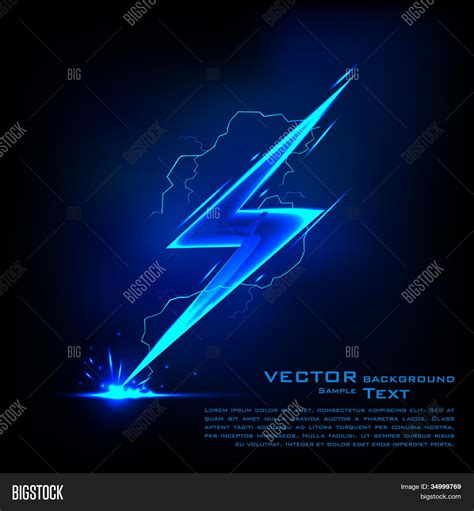 Illustration Sparkling Lightning Vector & Photo | Bigstock