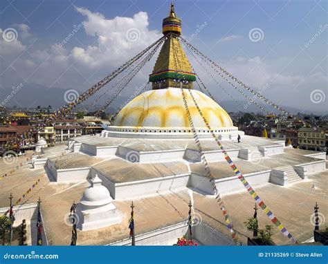 Boudhanath Buddhist Stupa - Kathmandu - Nepal Stock Image - Image of stupa, asia: 21135269