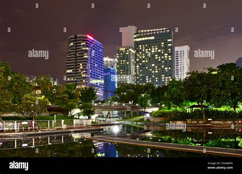 Night skyline of Kuala Lumpur, Malaysia Stock Photo - Alamy