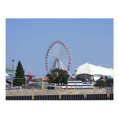 Navy Pier Ferris Wheel Postcard | Zazzle