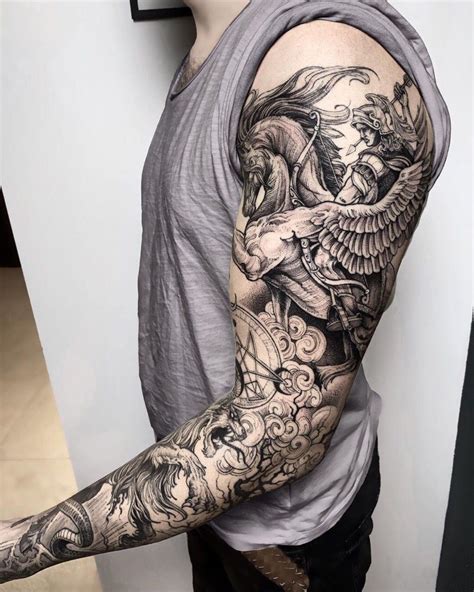 Pin by Tattoo Vault on crypto | Warrior tattoo sleeve, Hand tattoos for ...