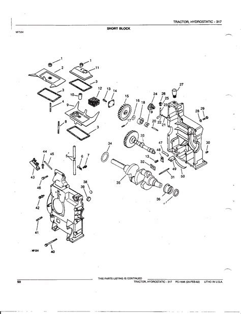 Photo: John Deere 317 Hydrostatic Tractor Parts Catalog 052 | John Deere 317 Hydrostatic Tractor ...