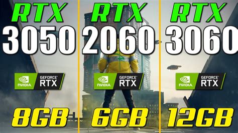 RTX 3050 vs. RTX 2060 vs. RTX 3060 | Test in 1080p - YouTube