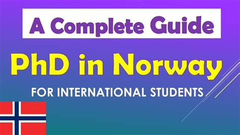 Study in Norway, Scholarships, A Complete Guide to PhD in Norway - YouTube