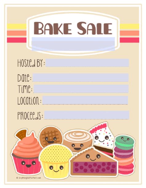 Bake Sale Printable Labels Set | Worldlabel Blog | Bake sale poster, Bake sale flyer, Bake sale