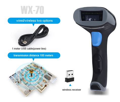 OEM 1D Laser Reader Barcode Wireless Automatic Sensing Scanning Barcode ...