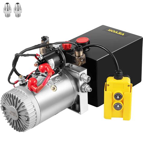 Mophorn Hydraulic Power Unit Single Acting Hydraulic Pump 4 Quart Dump ...