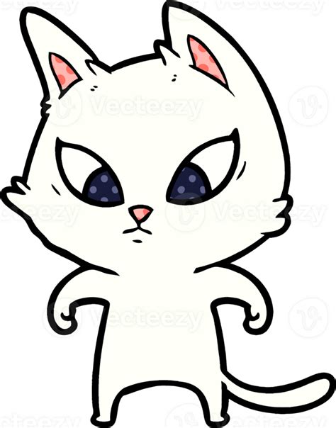 confused cartoon cat 42325193 PNG