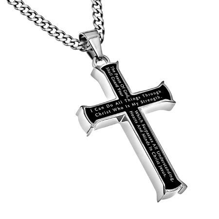 Black Cross Necklaces XL - ARMOUR IN TRUTH