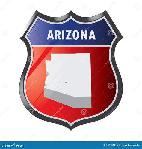 Arizona State. Vector Illustration Decorative Design Stock Vector ...