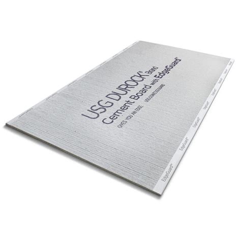 USG Durock Brand 5/8 in. x 4 ft. x 8 ft. Cement Board with EdgeGuard 170576 - The Home Depot