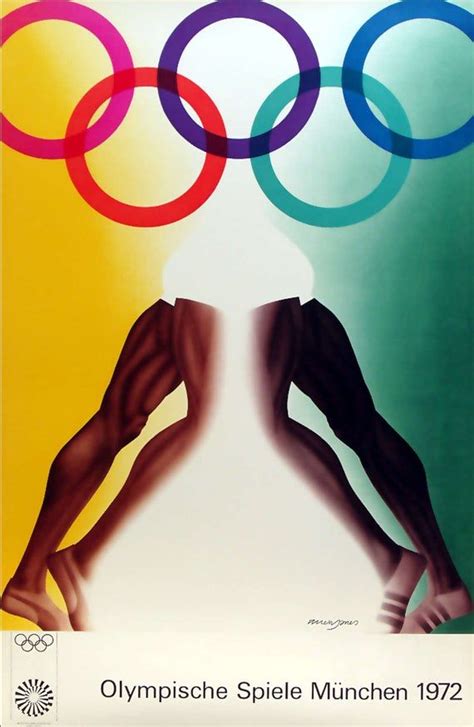 Poster Art Olympic Games Munich 1972 by Allen Jones Digitally Edited ...