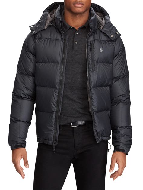 Lyst - Polo Ralph Lauren Ripstop Water-repellent Down Jacket in Black for Men