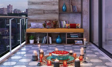 Balcony Diwali Light Decoration Ideas | DesignCafe