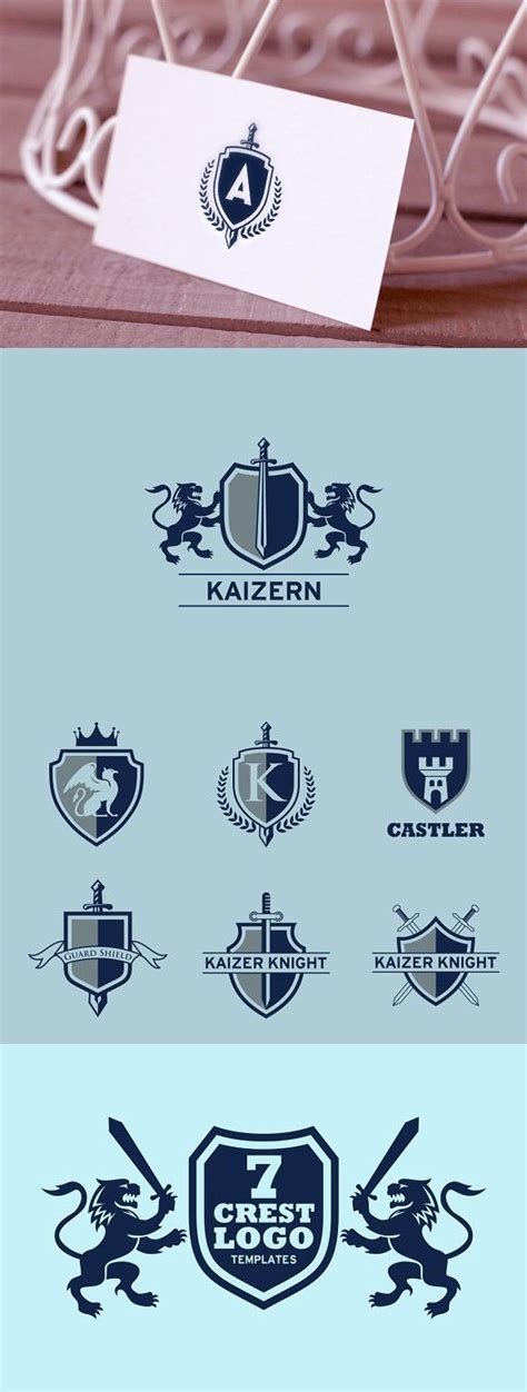 Crest Logo Templates Modern Logo, Modern Design, Crest Logo, Creative ...