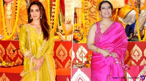 Agency News | Kajol and Kiara Advani Shine in Saree and Salwar Kameez for Durga Puja Festivities ...